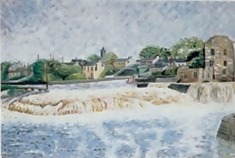 The Falls of Assaroe - oil painting by Kevin Lowery